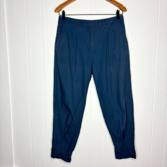 Band of Outsiders 100% Cotton Navy Blue Pants Trousers Women’s Size 3 US 31 L - Picture 1 of 7